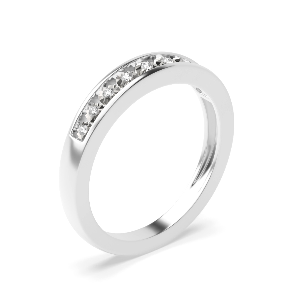 Buy Channel Setting Illusion Set Round Lab Grown Diamond Ring - Abelini