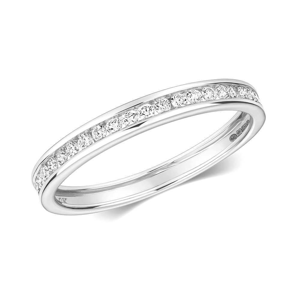 channel setting full eternity round Lab Grown Diamond ring
