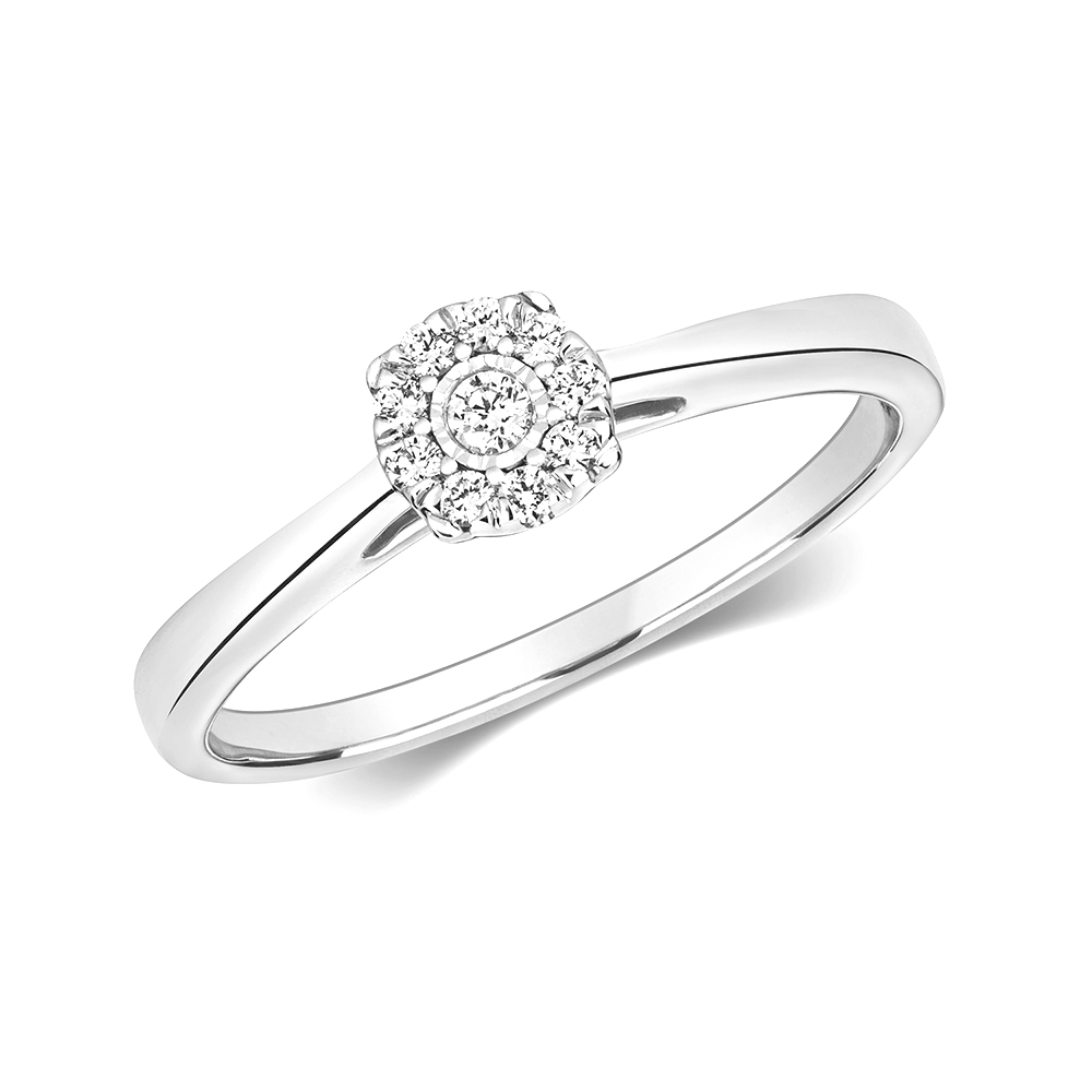 Buy Illusion Set Side Diamond Ring At Discounted Price - Abelini