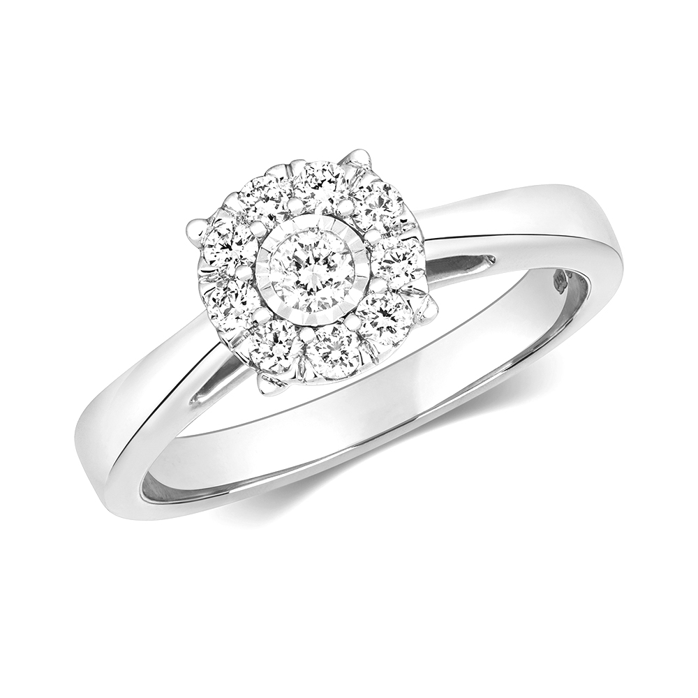 Buy Illusion Set Side Diamond Ring London - Abelini