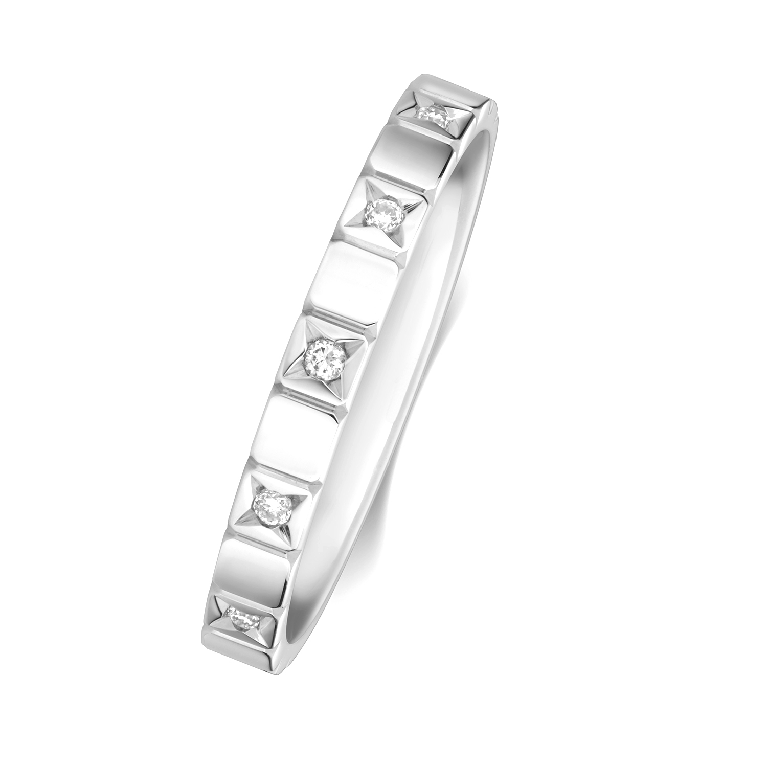 Channel Setting Round Lab Grown Diamond Full Eternity Wedding Ring Uk