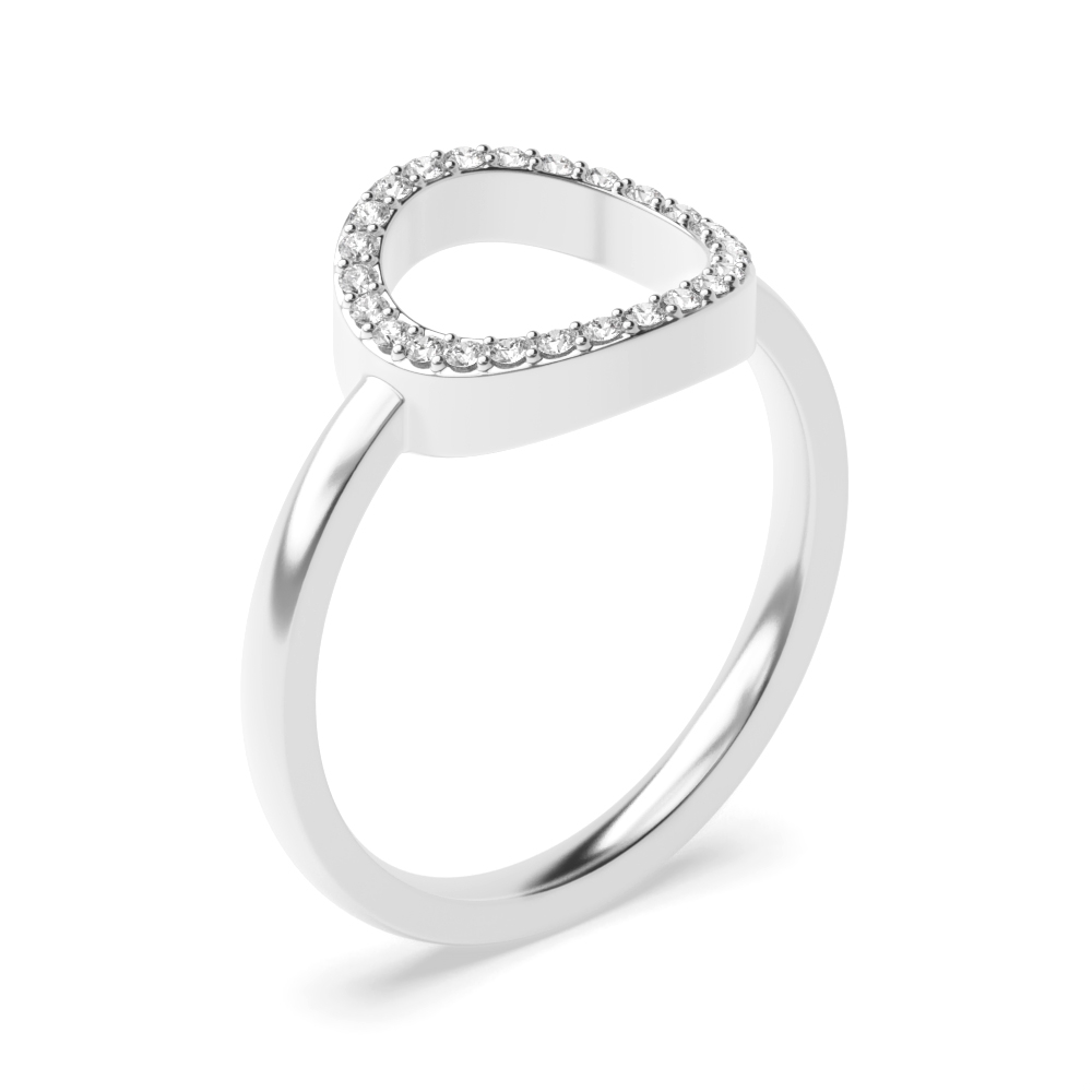 Purchase Prong Setting Round Diamond Circle Ring - Abelini