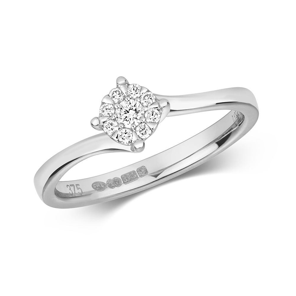 Buy Illussion Set Rings Diamond Engagement Ring - Abelini
