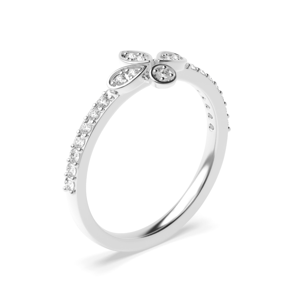 Purchase Luna 4 Petal Diamond Designer Ring - Abelini