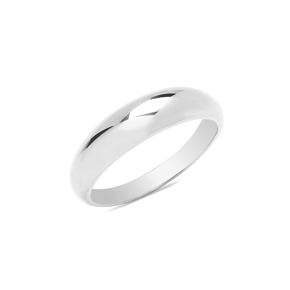 Purchase Plain Metal Womens And Mens Dome Ring - Abelini