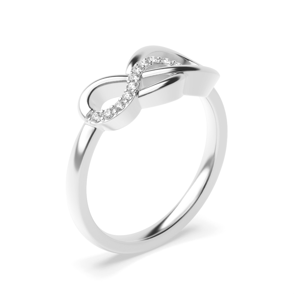 Purchase Prong Setting Round Lab Grown Diamond Enfinity Ring - Abelini