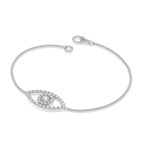 4 Prong Round Designer Diamond Bracelets