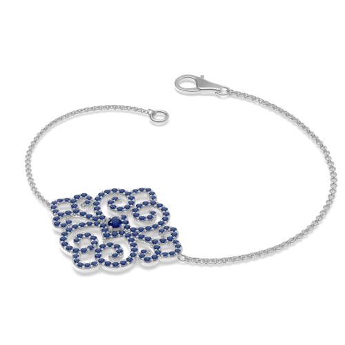 4 Prong Round Designer Diamond Bracelets