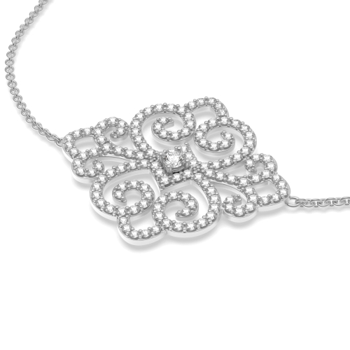 4 Prong Round Luxurious Chain Naturally Mined Diamond Designer Bracelet