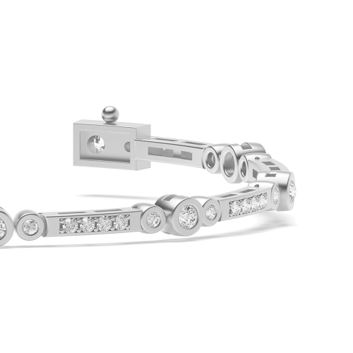4 Prong Round Radianteternal Diamond Bracelets