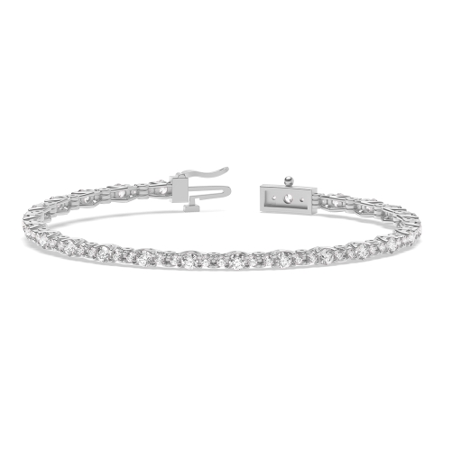 4 Prong Round Forever Diamond Bracelets