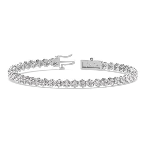 Purchase Exclusive Cluster Lab Grown Diamond Bracelets - Abelini
