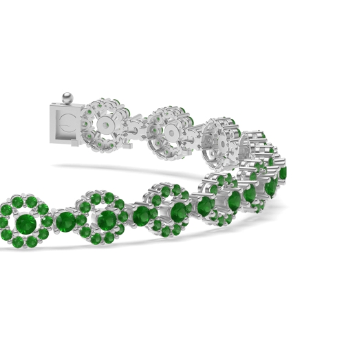 Halo Cluster Diamond Bracelets