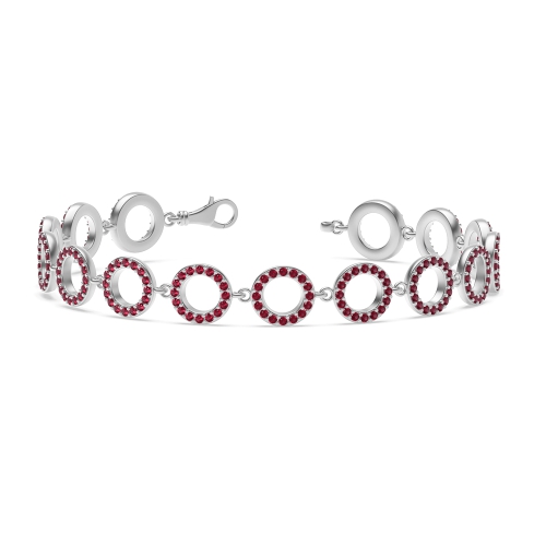 4 Prong Round Delicate Diamond Bracelets