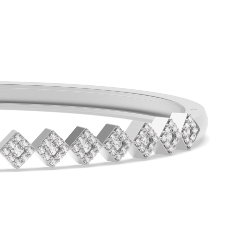 4 Prong Round Glintmyst Diamond Bracelets