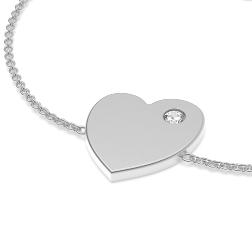 Flush Setting Round Lab Grown Friendship Diamond Bracelets