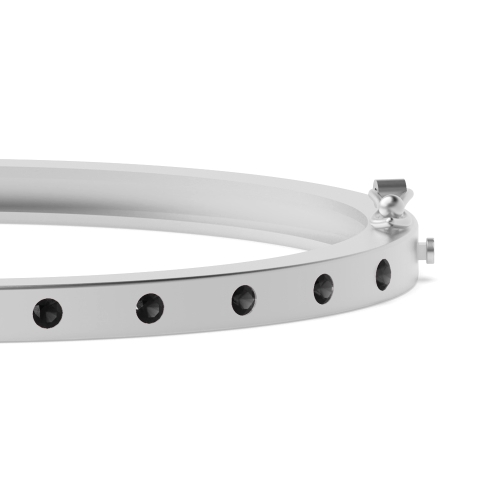 Bezel Setting Round Starsolo Black Bangles Diamond Bracelets