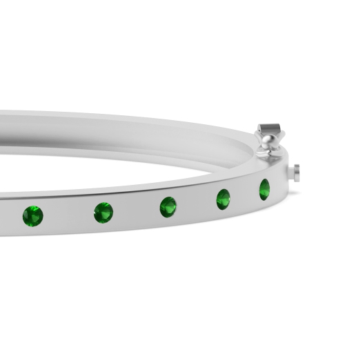 Bezel Setting Round Starsolo Emerald Diamond Bracelets
