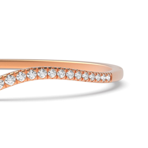 4 Prong Round Rose Gold Flair Bangles Diamond Bracelets