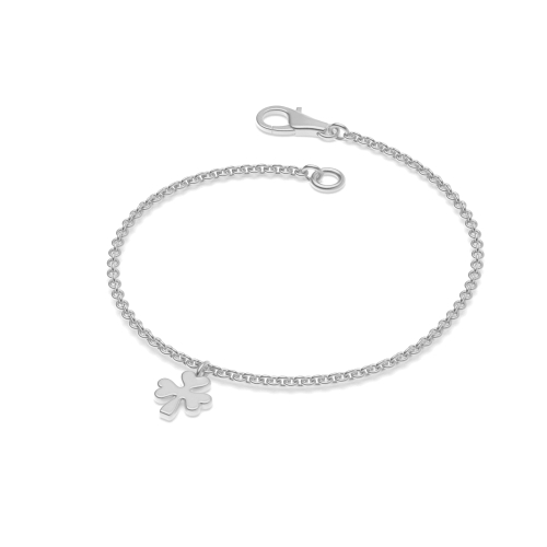 Silver Naturespired leave charm Delicate Bracelet