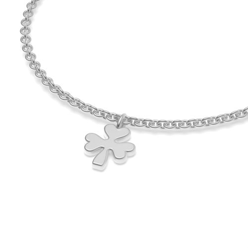 Silver Naturespired leave charm Delicate Bracelet