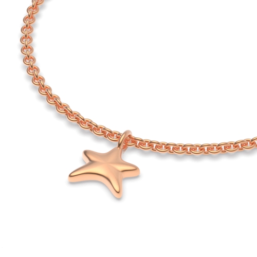 Rose Gold Star charm chain Charms Diamond Bracelets