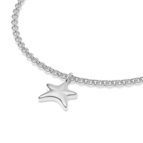 Silver Star charm chain Charms Diamond Bracelets