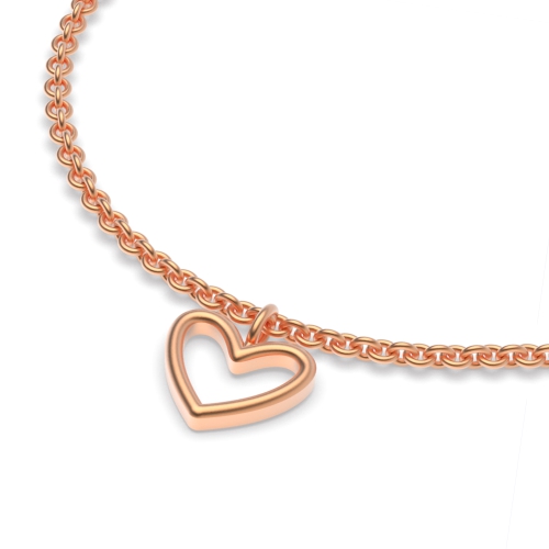 Rose Gold Open charm Charms Diamond Bracelets