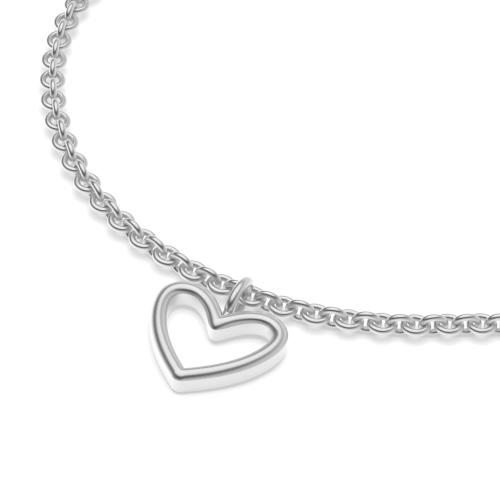Silver Open charm Charms Diamond Bracelets