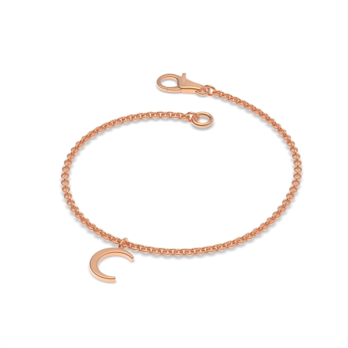 Rose Gold Moon charm Charms Diamond Bracelets