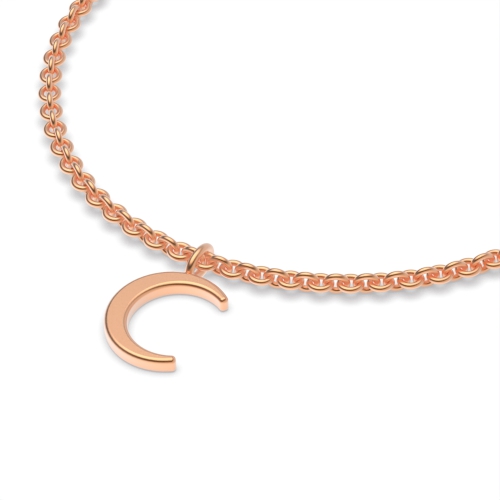Rose Gold Moon charm Charms Diamond Bracelets