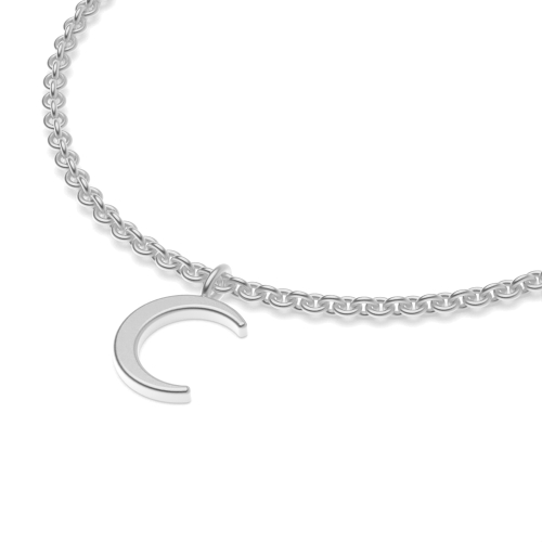 Silver Moon charm Charms Diamond Bracelets