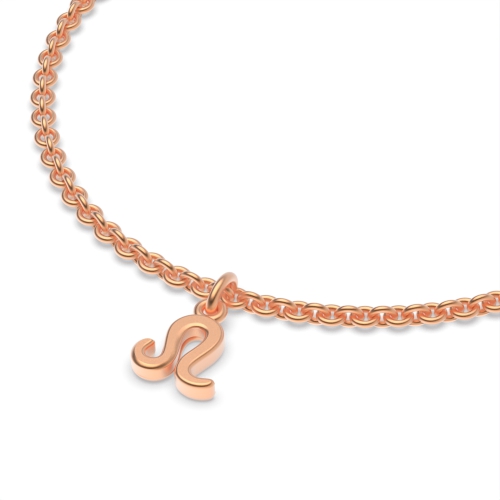 Rose Gold Leo zodiac sign charm Charms Diamond Bracelets