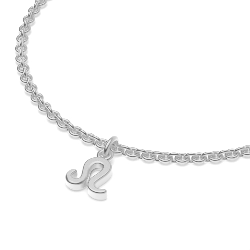 Silver Leo zodiac sign charm Charms Diamond Bracelets