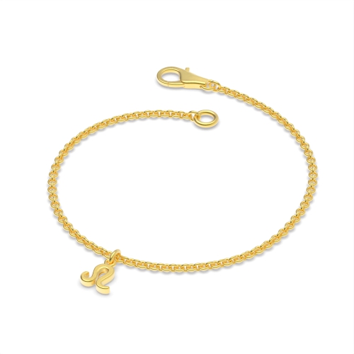 Yellow Gold Leo zodiac sign charm Charms Diamond Bracelets