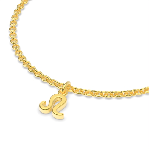 Yellow Gold Leo zodiac sign charm Charms Diamond Bracelets