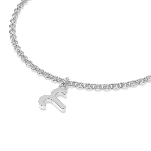 Silver Aries zodiac sign charm Charms Diamond Bracelets