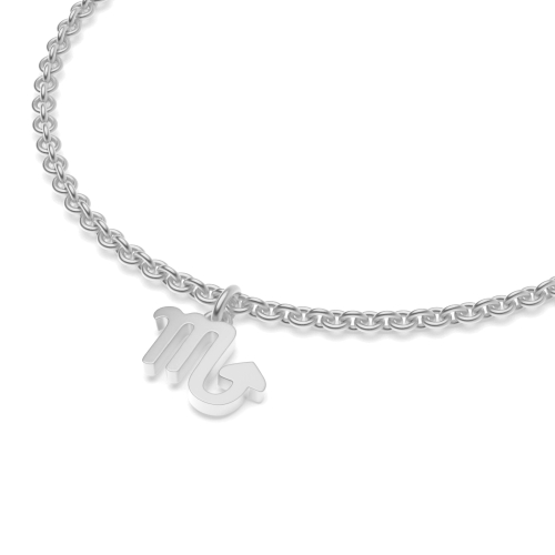 Silver Scorpio zodiac sign charm Charms Diamond Bracelets