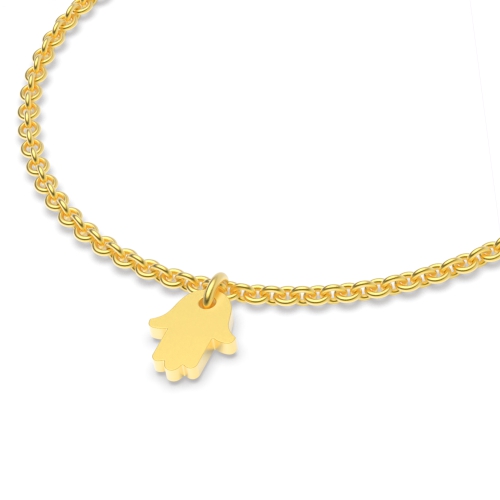 Yellow Gold Hamsa charm Charms Diamond Bracelets