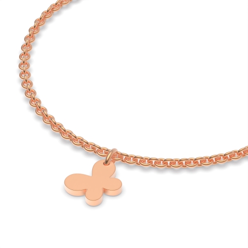 Rose Gold Butterfly charm Charms Diamond Bracelets