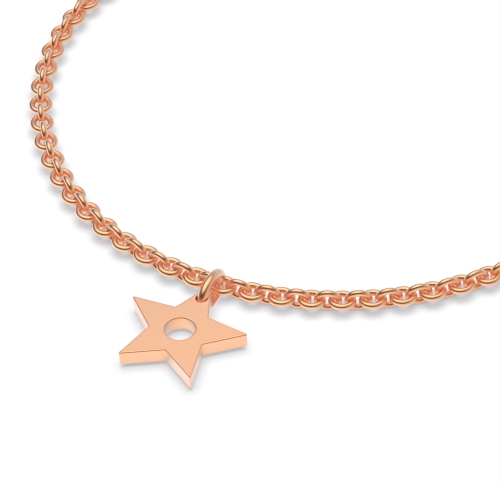 Rose Gold Star charm Charms Diamond Bracelets