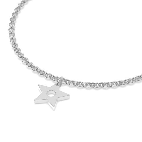 Silver Star charm Charms Diamond Bracelets