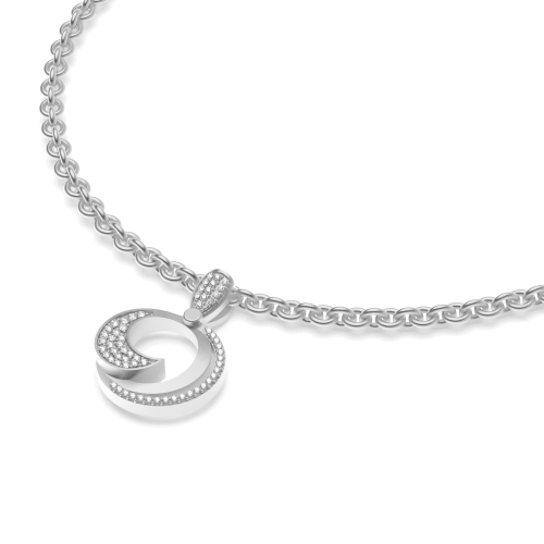 Pave Setting Round Silver Eye for trend charm Diamond Bracelets