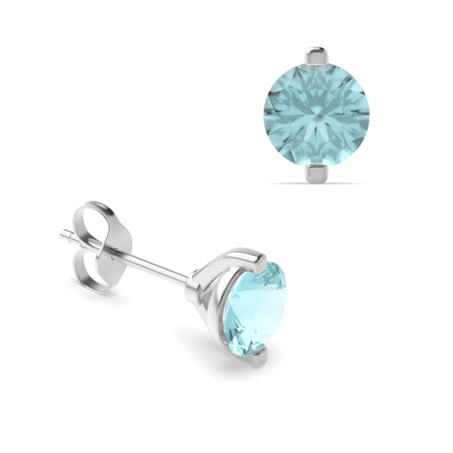 Platinum, 18ct and 9ct White Gold Diamond Stud Earrings