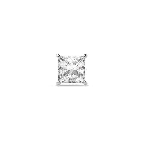 4 Prong Square Single Diamond Earring