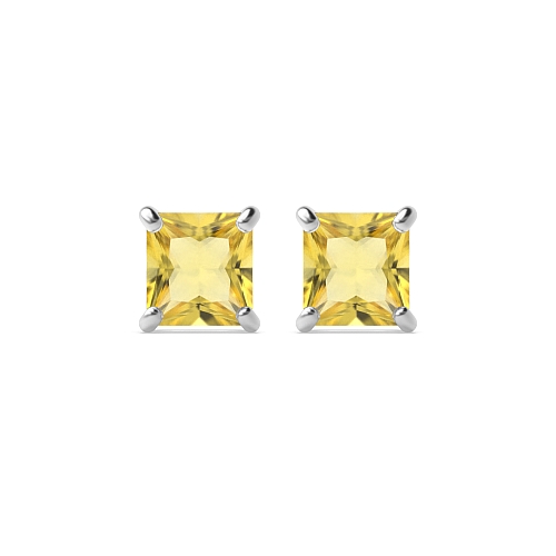 4 Prong elegant basket Topaz Diamond Earrings