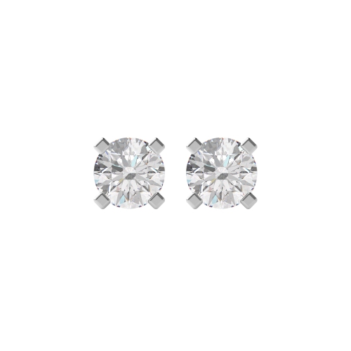 4 Prong elegant Lab Grown Diamond Stud Earrings