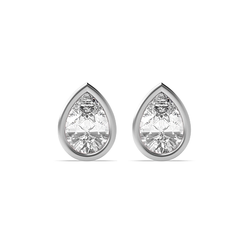 Prong Pear Classic Diamond Earrings