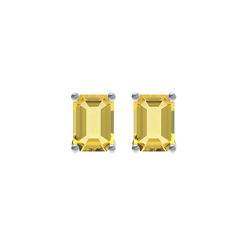 4 Prong Classic Topaz Diamond Earrings