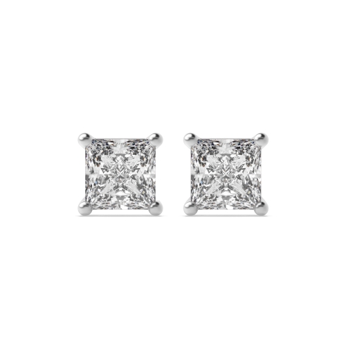 4 Prong Princess Core Stud Earrings